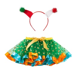 Halloween New Rainbow Wings Tutu Skirt Children Princess Skirt Performance Costume Ballet Dance Skirt