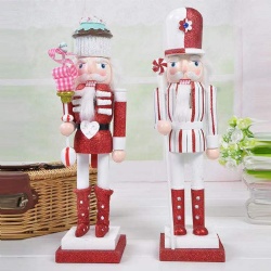 New style High quality H38CM nutcracker soldier puppet doll hand-painted wooden crafts